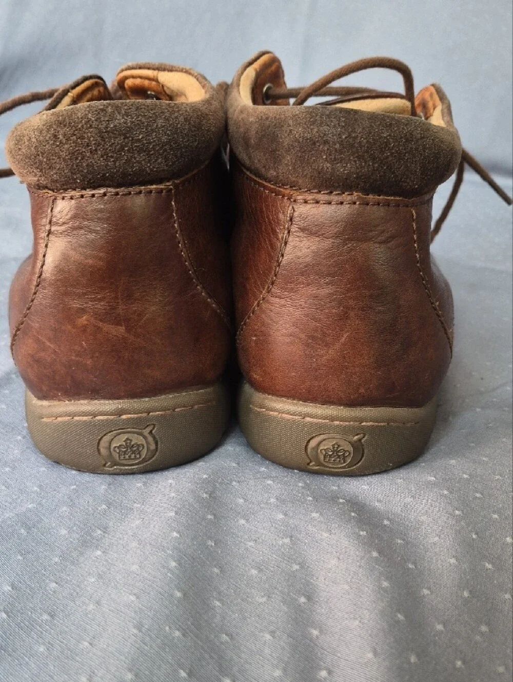 Born Men's 12 Brown Leather Chukka Boots Suede Ankle Business Casual Academia